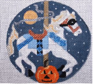 click here to view larger image of Halloween Carousel Horse (hand painted canvases)
