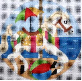 click here to view larger image of Summer Vacation Carousel Horse (hand painted canvases)