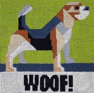 click here to view larger image of Woof (hand painted canvases)