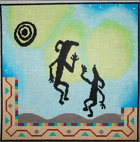 click here to view larger image of Night Dancer (hand painted canvases)