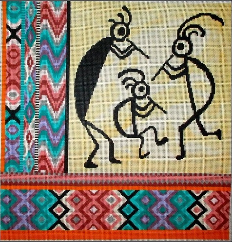 click here to view larger image of Rock Art 6 (hand painted canvases)