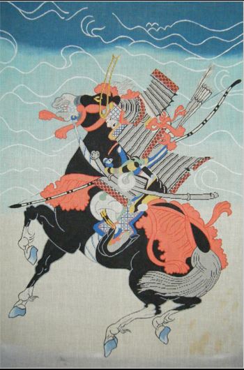 click here to view larger image of Uji Warrior - Black (hand painted canvases)