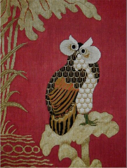 click here to view larger image of Oriental Owl (hand painted canvases)
