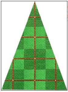 click here to view larger image of Plaid Tree (hand painted canvases)