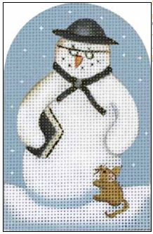 click here to view larger image of Pastor Snowman (hand painted canvases)