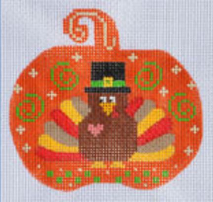 click here to view larger image of Turkey Pumpkin (hand painted canvases)
