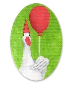 click here to view larger image of Goose w/Balloon (hand painted canvases)
