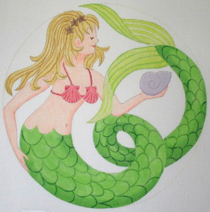 click here to view larger image of Nautilus Mermaid - 13ct (hand painted canvases)