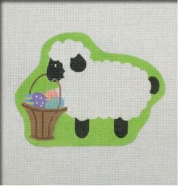 click here to view larger image of Lamb With Basket (hand painted canvases)