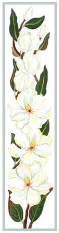 click here to view larger image of Magnolia Bell Pull (hand painted canvases)