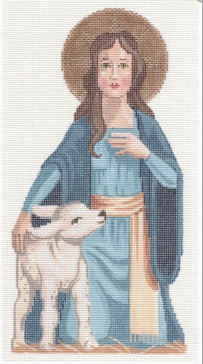 click here to view larger image of Holy Family - Mary (hand painted canvases)