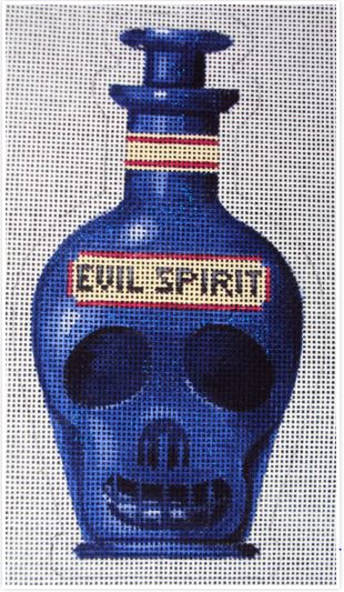 click here to view larger image of Evil Spirit Poison Bottle (hand painted canvases)
