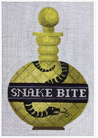 click here to view larger image of Snake Bite Poison Bottle (hand painted canvases)
