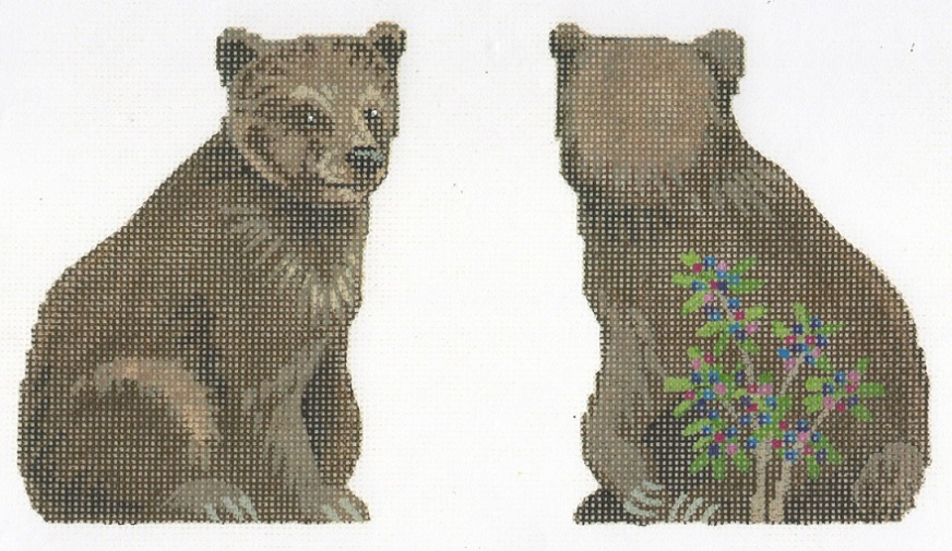 click here to view larger image of Bear Clip On Ornament (hand painted canvases)