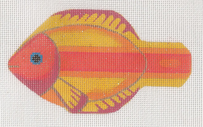 click here to view larger image of Yellow and Orange Fish (hand painted canvases)
