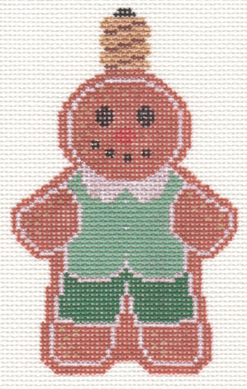 click here to view larger image of Retro Gingerbread Man Bulb (hand painted canvases)