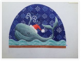 click here to view larger image of Whale Snow Dome  (hand painted canvases)
