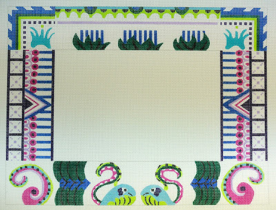 click here to view larger image of Mayan Frame (hand painted canvases)