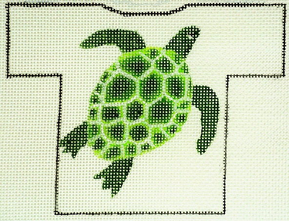 click here to view larger image of Sea Turtle T-Shirt Ornament (hand painted canvases)