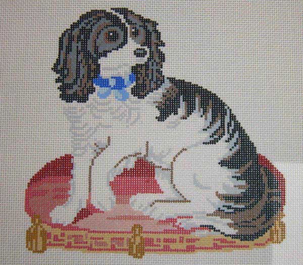 click here to view larger image of Victorian Spaniel (hand painted canvases)