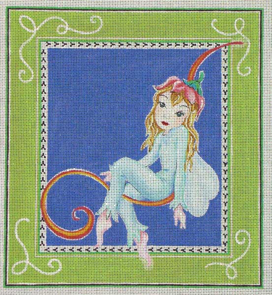 click here to view larger image of Fairy On Vine (hand painted canvases)