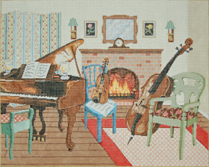 click here to view larger image of Music Room, The (hand painted canvases)