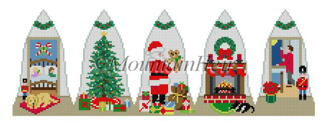 click here to view larger image of Night Before Christmas Bell (hand painted canvases)