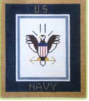 click here to view larger image of Navy (hand painted canvases)