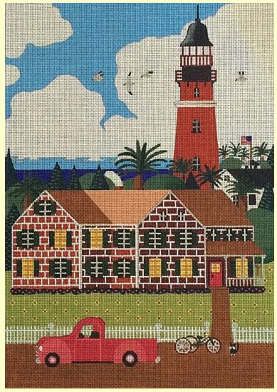 click here to view larger image of Lighthouse (hand painted canvases)