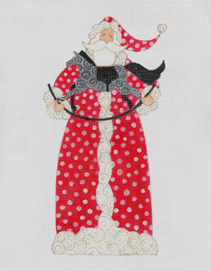 click here to view larger image of Rocking Horse Santa, The (hand painted canvases)