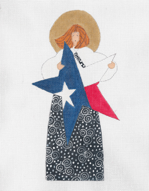 click here to view larger image of Lone Star Angel, The (hand painted canvases)