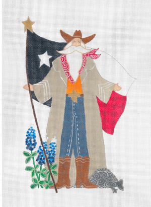 click here to view larger image of Texas Santa, The (hand painted canvases)