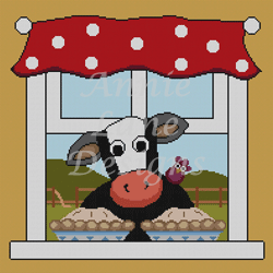 click here to view larger image of Cow Pies (hand painted canvases)