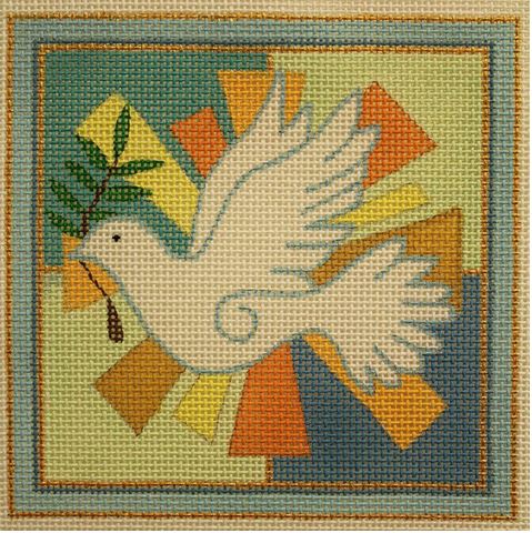click here to view larger image of Peace Dove (hand painted canvases)