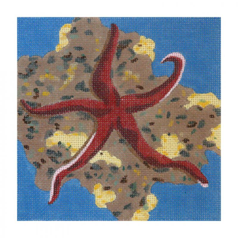 click here to view larger image of Red Starfish (hand painted canvases)