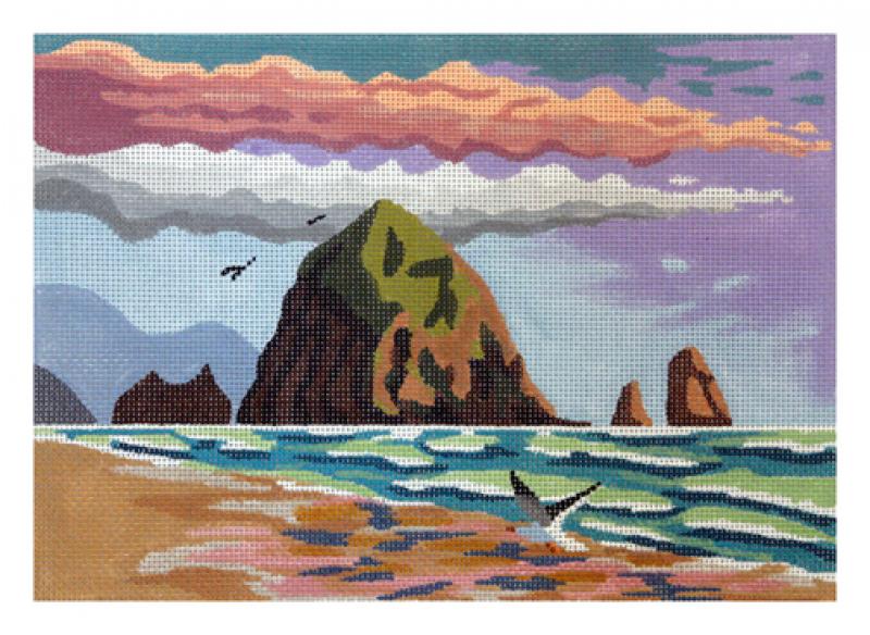click here to view larger image of Haystack Rock - Medium (hand painted canvases)
