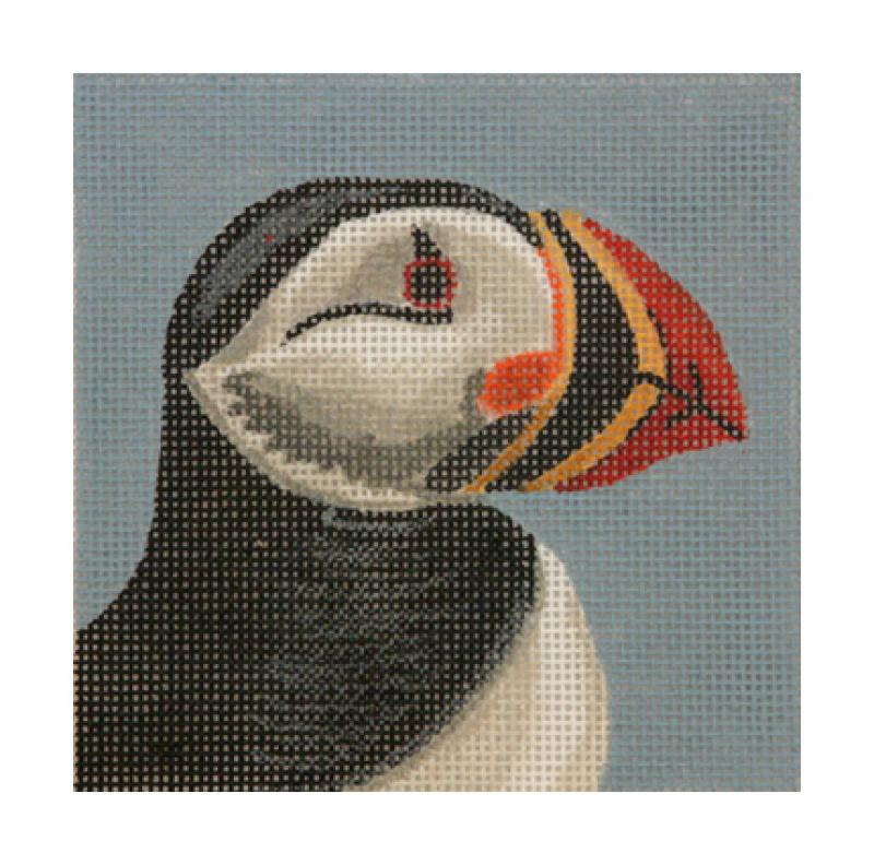 click here to view larger image of Puffin Head (hand painted canvases)