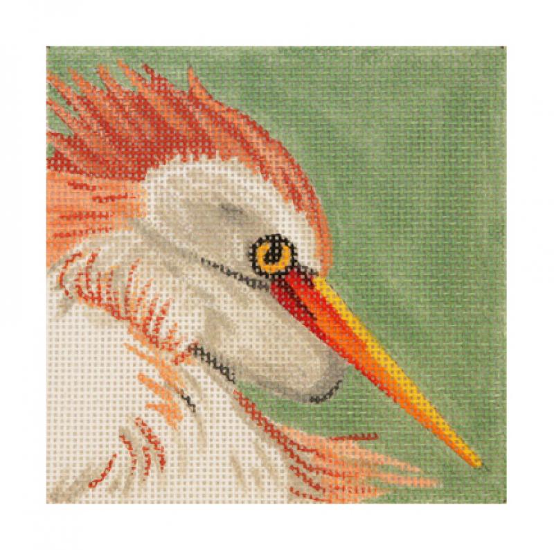 click here to view larger image of Egret Head (hand painted canvases)