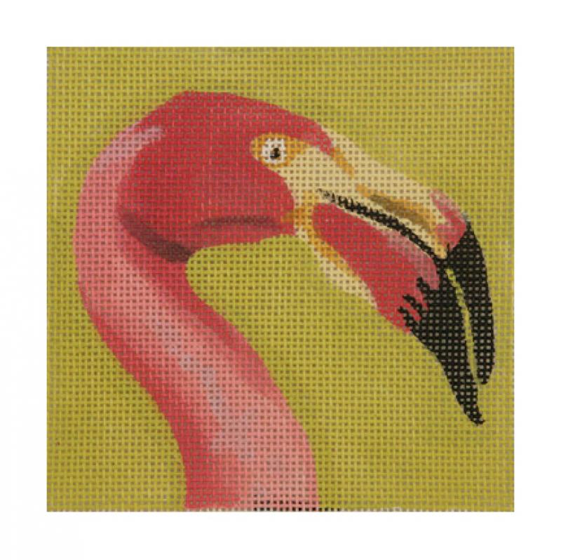 click here to view larger image of Flamingo Head (hand painted canvases)