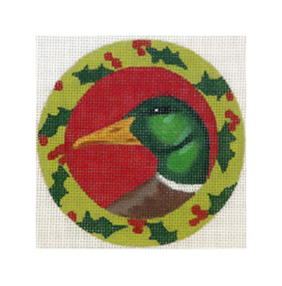 click here to view larger image of Christmas Duck (hand painted canvases)