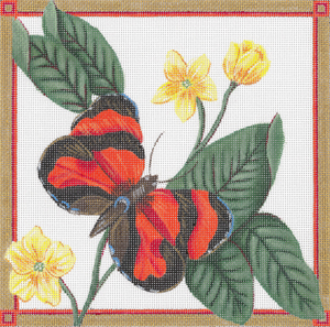 click here to view larger image of Scarlet Tiger Butterfly (hand painted canvases)