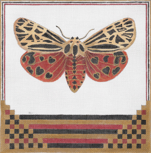 click here to view larger image of Virgin Tiger Moth (hand painted canvases)