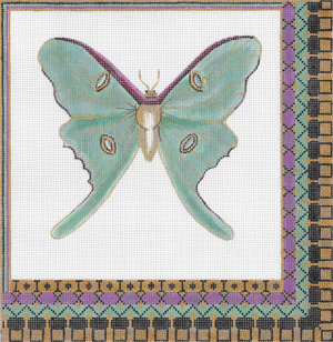 click here to view larger image of Luna Moth (hand painted canvases)