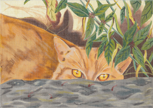 click here to view larger image of Stoney - Orange Tabby (hand painted canvases)