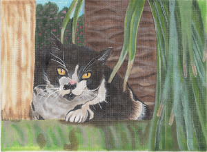 click here to view larger image of Walley Cat (hand painted canvases)