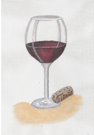 click here to view larger image of Glass Of Red Wine (hand painted canvases)