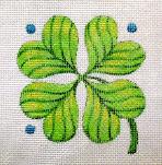 click here to view larger image of Shamrock - Hearts Of The Month (hand painted canvases)