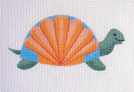 click here to view larger image of Scallop Shell Turtle - Painted Turtle (hand painted canvases)