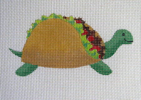 click here to view larger image of Taco Turtle - Painted Turtle (hand painted canvases)