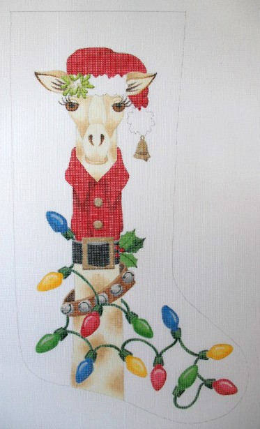 click here to view larger image of High Holiday Stocking (hand painted canvases)